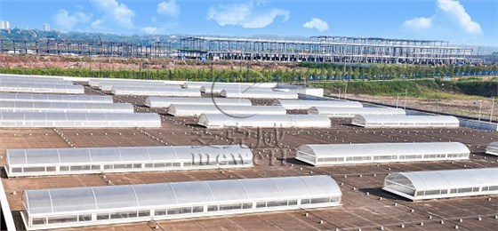 welcome海洋之神圆拱型侧开式电动采光排烟天窗